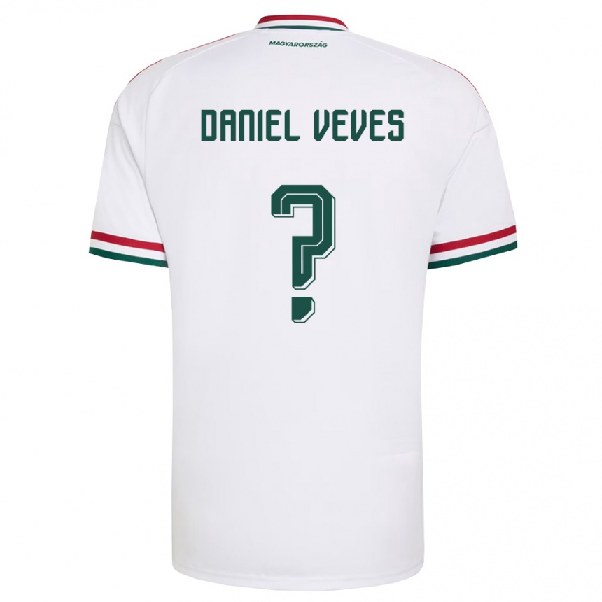 ילדים כדורגל הונגריה Panagiotis Daniel Veves #0 לבן אדום ירוק הרחק ג'רזי 26-28