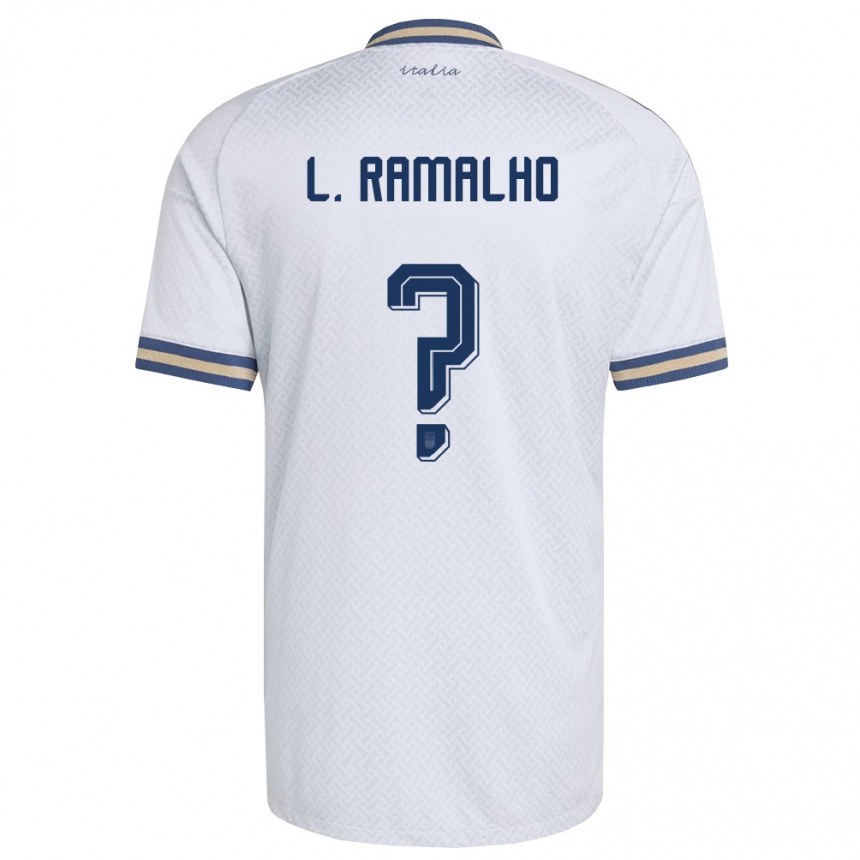 ילדים כדורגל איטליה Leonard Maria Lima Ramalho #0 שמנת כהה זהב הרחק ג'רזי 26-28