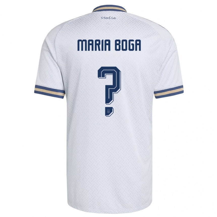 ילדים כדורגל איטליה Gian Maria Boga #0 שמנת כהה זהב הרחק ג'רזי 26-28