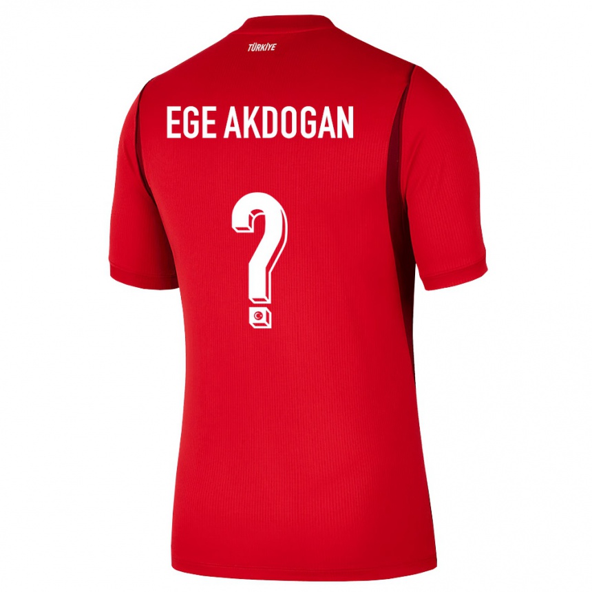 גברים כדורגל טורקיה Hasan Ege Akdoğan #0 אדום בורדו ג'רזי ביתית 26-28