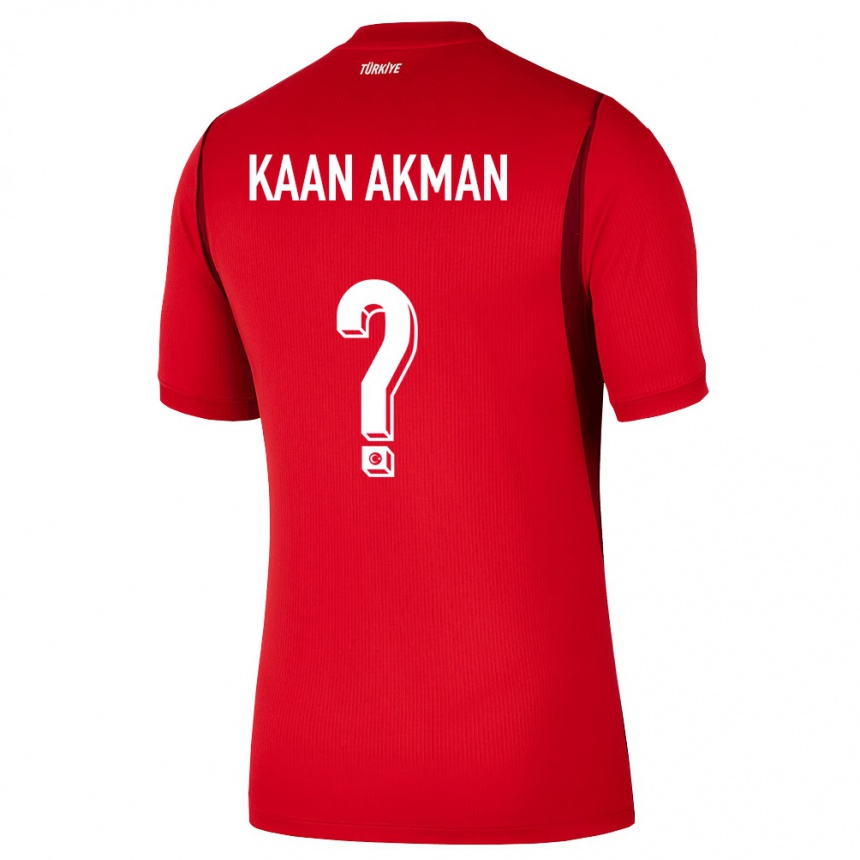 גברים כדורגל טורקיה Ege Kaan Akman #0 אדום בורדו ג'רזי ביתית 26-28