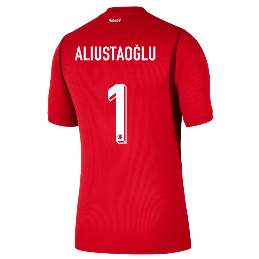 גברים כדורגל טורקיה Mete Aliustaoğlu #1 אדום בורדו ג'רזי ביתית 26-28