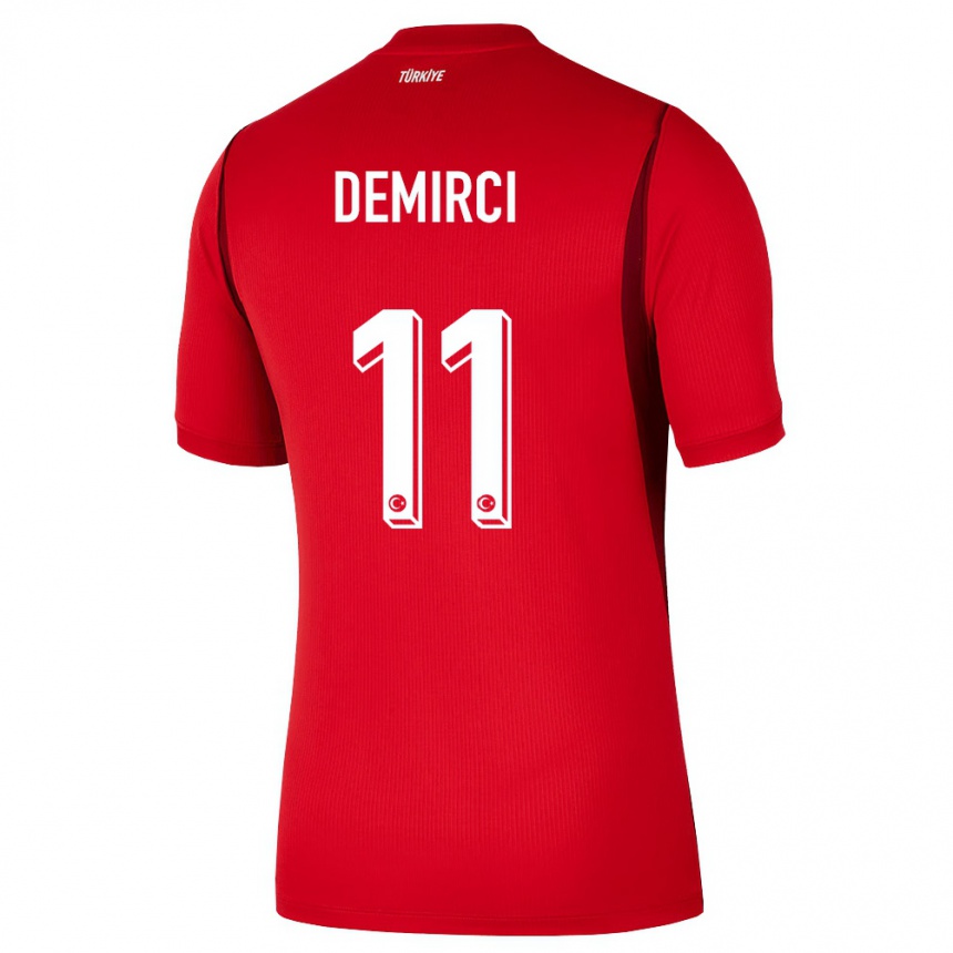 גברים כדורגל טורקיה Deniz Demirci #11 אדום בורדו ג'רזי ביתית 26-28