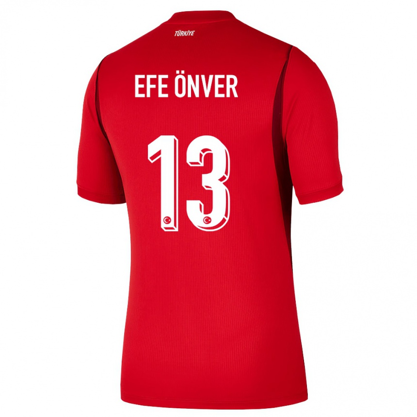 גברים כדורגל טורקיה Yaşar Efe Önver #13 אדום בורדו ג'רזי ביתית 26-28