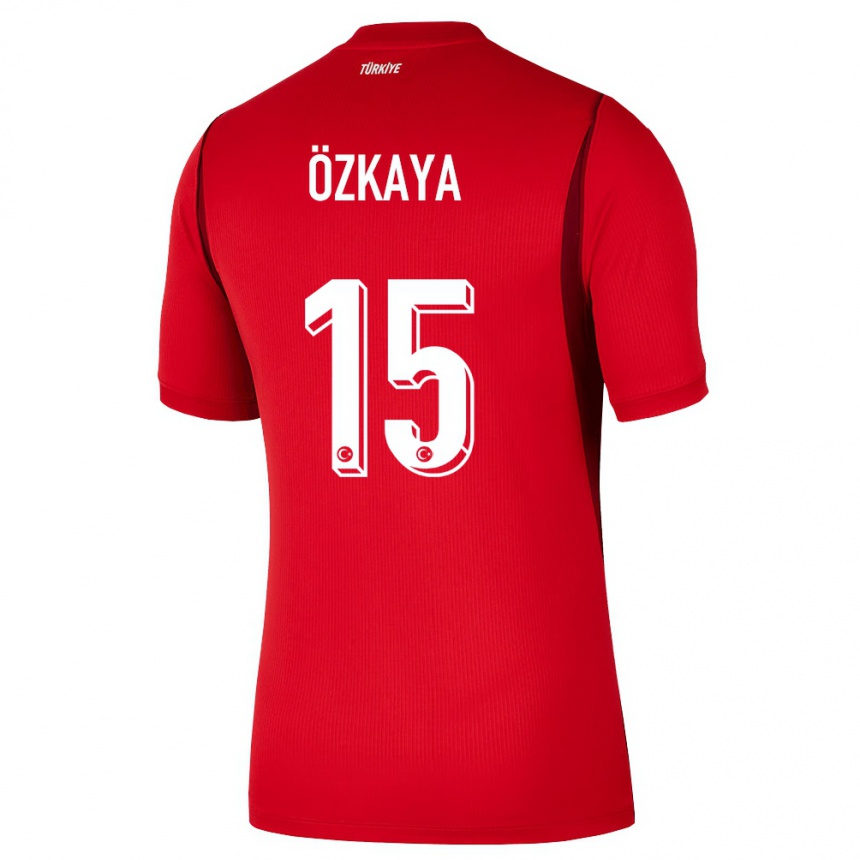 גברים כדורגל טורקיה Cengizhan Özkaya #15 אדום בורדו ג'רזי ביתית 26-28