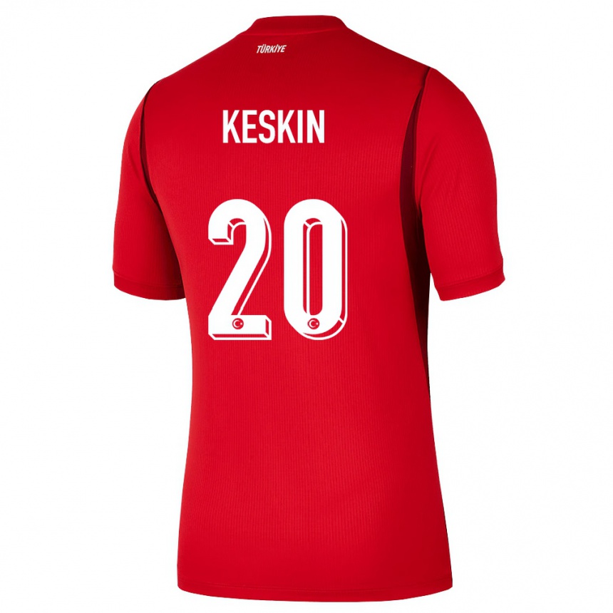 גברים כדורגל טורקיה Elif Keskin #20 אדום בורדו ג'רזי ביתית 26-28