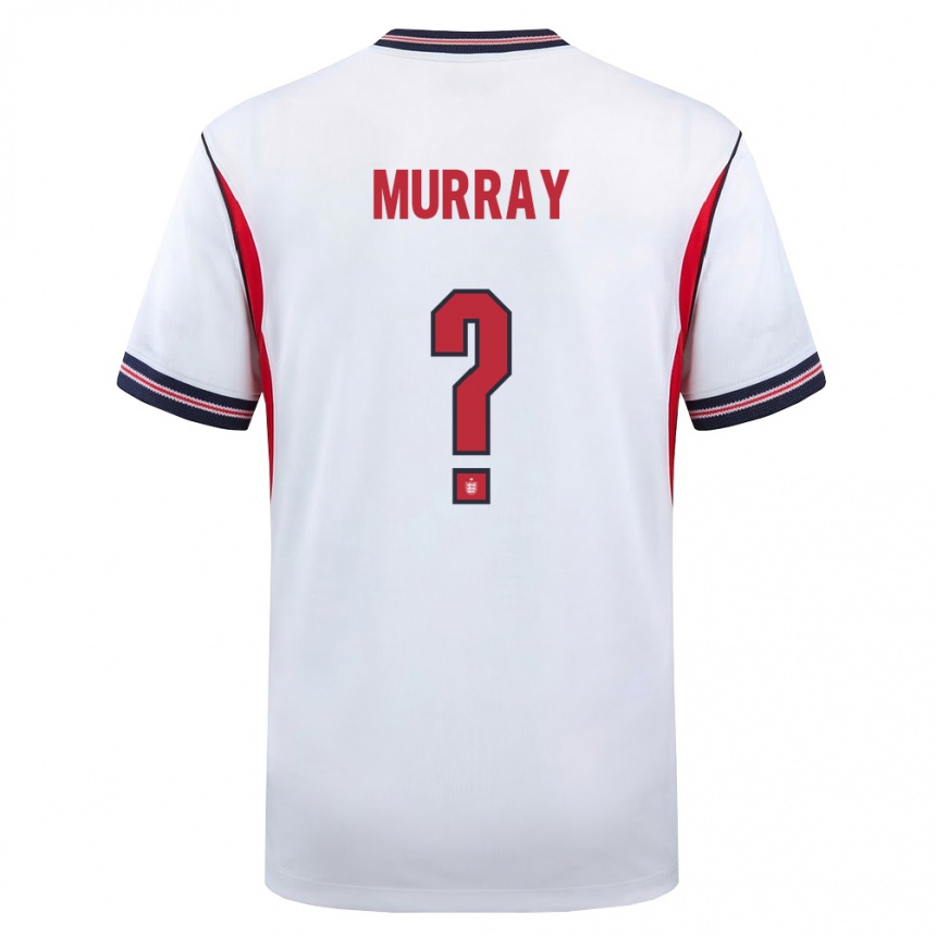 גברים כדורגל אנגליה Jake Murray #0 לבן כהה אדום ג'רזי ביתית 26-28