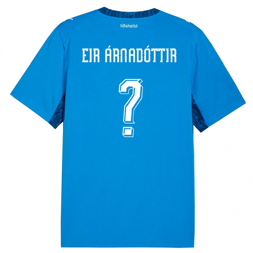 גברים כדורגל אִיסלַנד Ásta Eir Árnadóttir #0 כחול כהה ג'רזי ביתית 26-28
