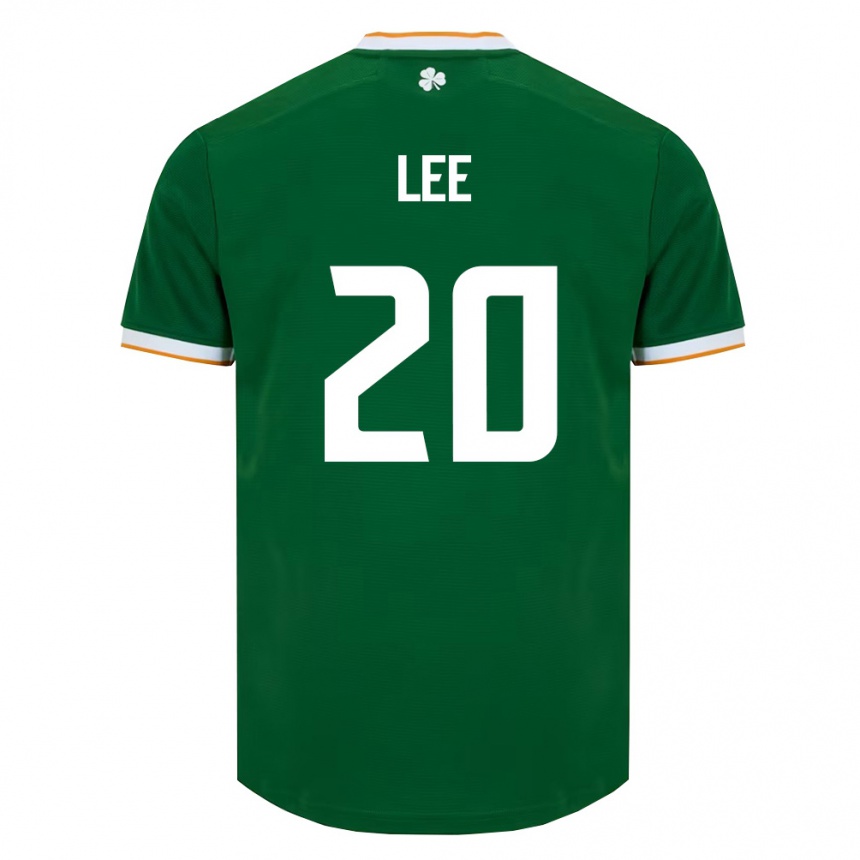 גברים כדורגל אירלנד Kian Lee #20 ירוק כהה לבן ג'רזי ביתית 26-28