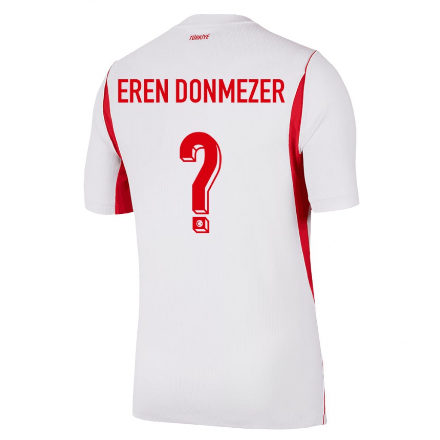 גברים כדורגל טורקיה Deniz Eren Dönmezer #0 לבן בורדו אדום הרחק ג'רזי 26-28