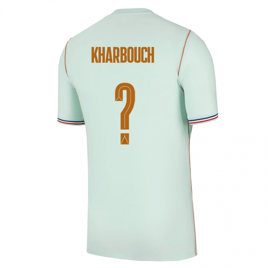 גברים כדורגל צרפת Yanis Kharbouch #0 ירוק זהב הרחק ג'רזי 26-28