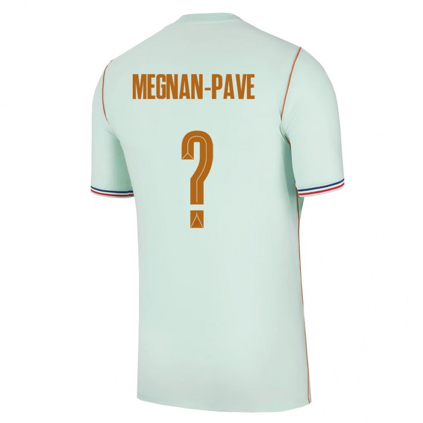 גברים כדורגל צרפת Lacine Megnan-Pave #0 ירוק זהב הרחק ג'רזי 26-28
