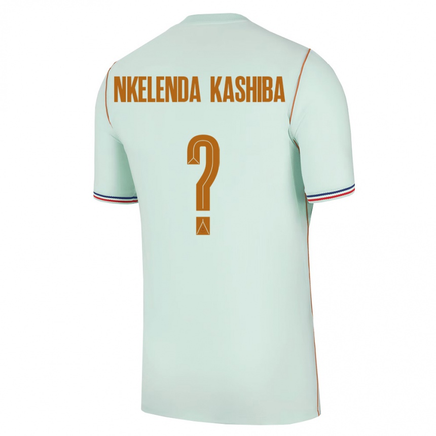 גברים כדורגל צרפת Jason Nkelenda Kashiba #0 ירוק זהב הרחק ג'רזי 26-28