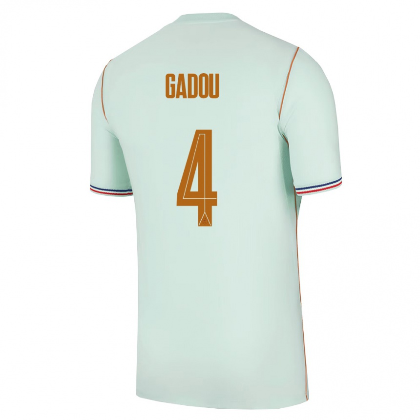 גברים כדורגל צרפת Joane Gadou #4 ירוק זהב הרחק ג'רזי 26-28