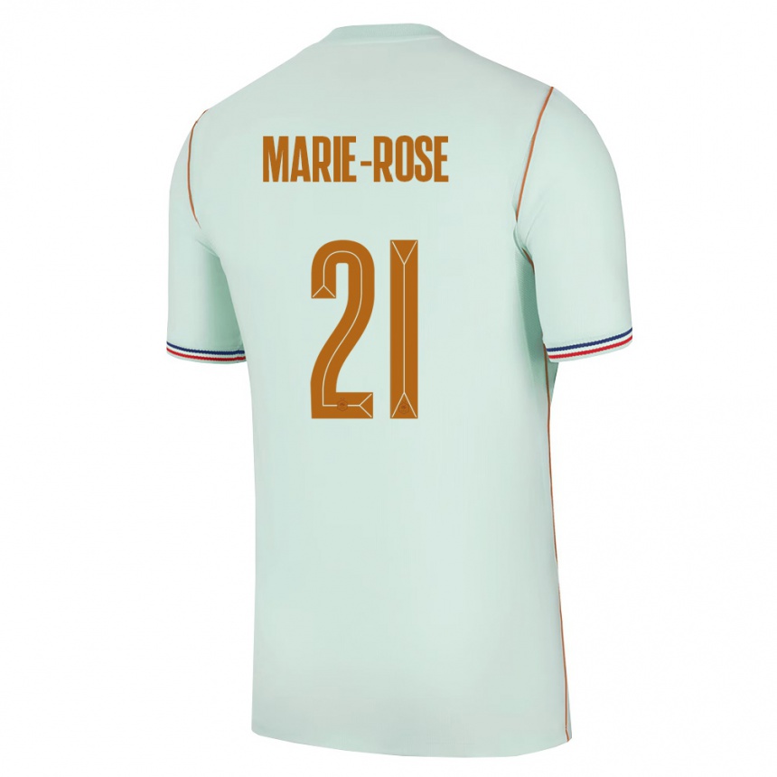 גברים כדורגל צרפת Ylann Marie-Rose #21 ירוק זהב הרחק ג'רזי 26-28