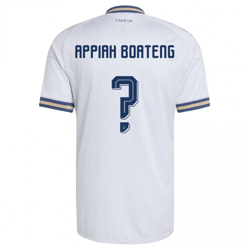 גברים כדורגל איטליה Matthew Appiah Boateng #0 שמנת כהה זהב הרחק ג'רזי 26-28