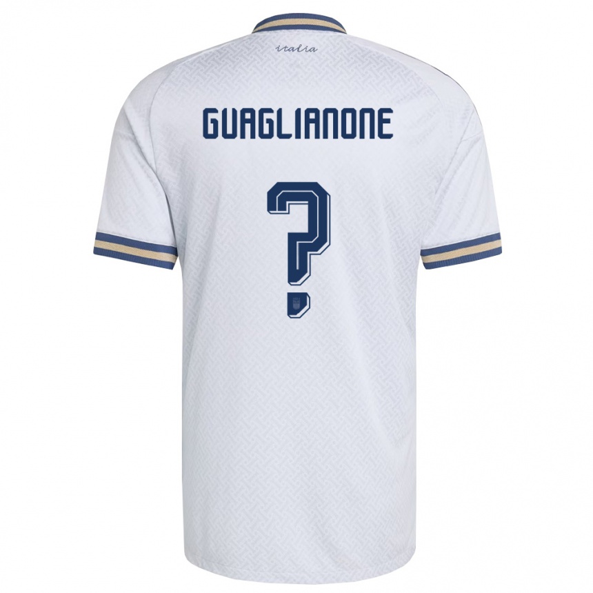 גברים כדורגל איטליה Mattia Guaglianone #0 שמנת כהה זהב הרחק ג'רזי 26-28