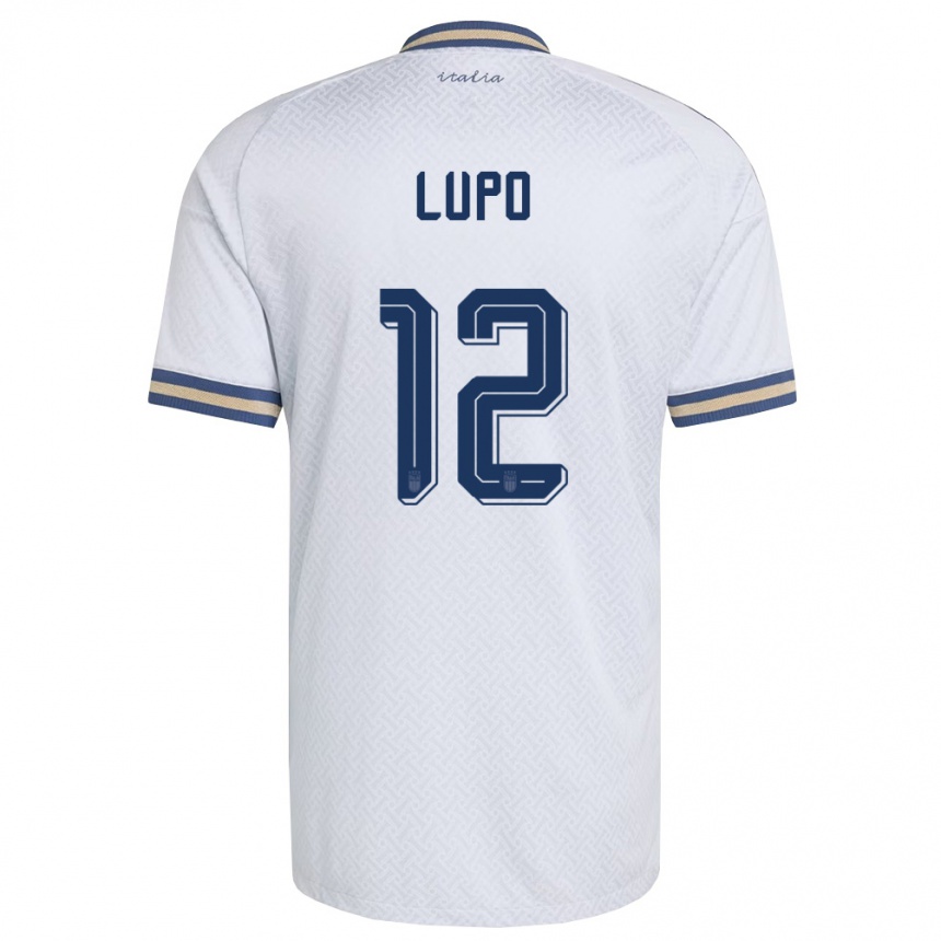 גברים כדורגל איטליה Christian Lupo #12 שמנת כהה זהב הרחק ג'רזי 26-28