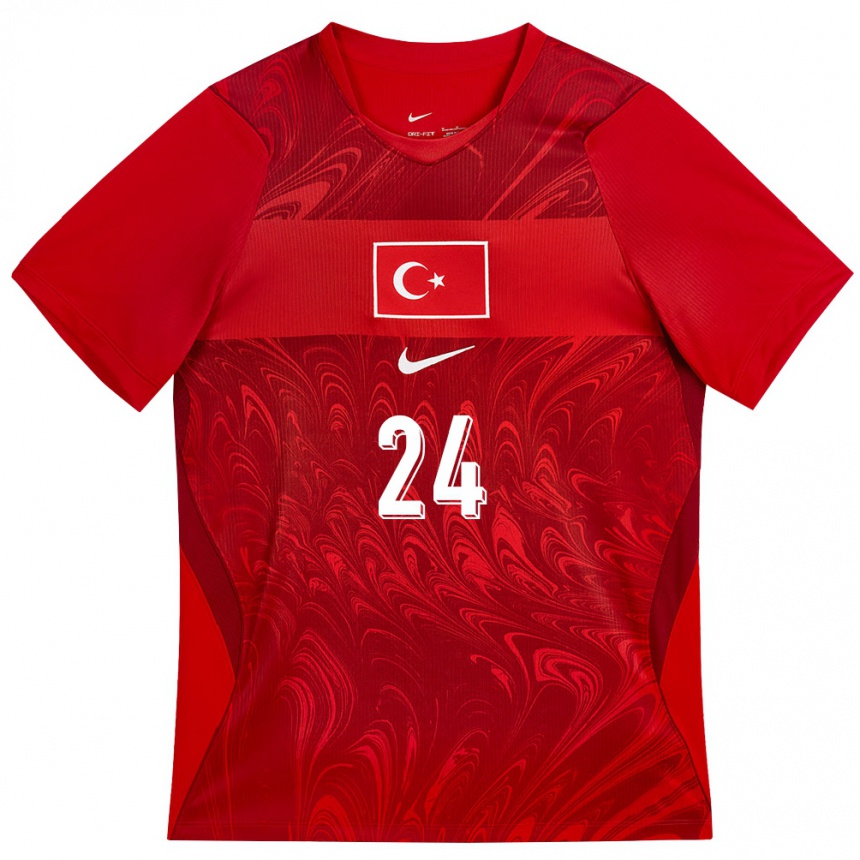 נשים כדורגל טורקיה Ayaz Özbuğutu #24 אדום בורדו ג'רזי ביתית 26-28 נשים כדורגל טורקיה Ayaz Özbuğutu #24 אדום בורדו ג'רזי ביתית 26-28