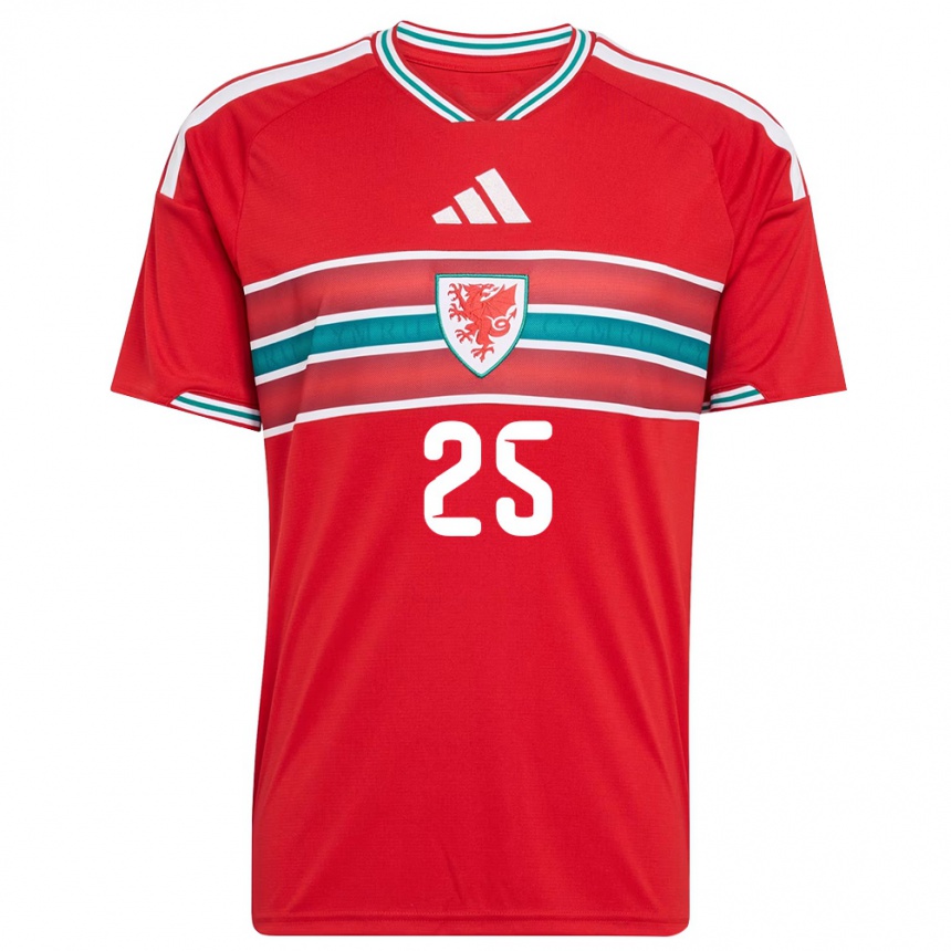 נשים כדורגל ויילס אוליבר בוסטוק #25 אדום לבן ירוק ג'רזי ביתית 26-28 נשים כדורגל ויילס אוליבר בוסטוק #25 אדום לבן ירוק ג'רזי ביתית 26-28