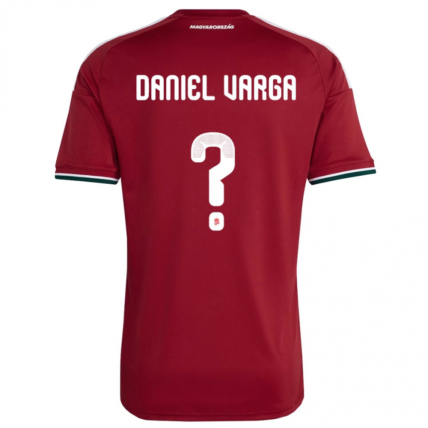 נשים כדורגל הונגריה Dániel Varga #0 אדום ירוק לבן ג'רזי ביתית 26-28