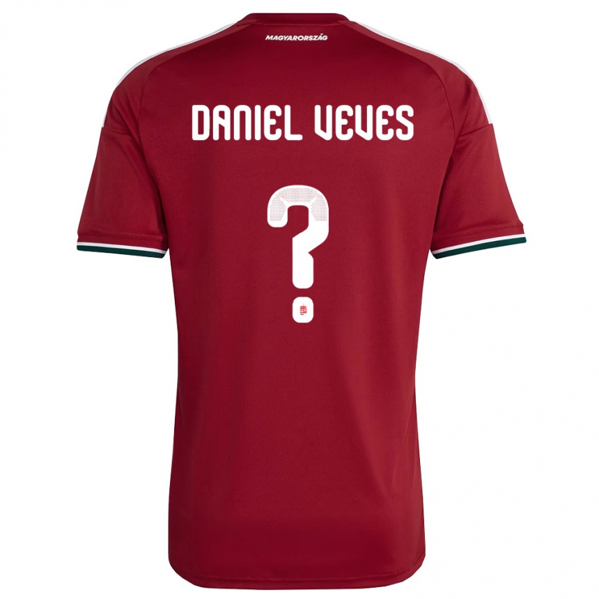 נשים כדורגל הונגריה Panagiotis Daniel Veves #0 אדום ירוק לבן ג'רזי ביתית 26-28