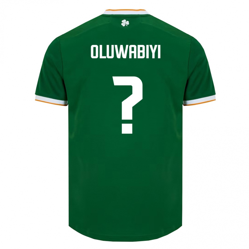 נשים כדורגל אירלנד Ajibola Oluwabiyi #0 ירוק כהה לבן ג'רזי ביתית 26-28