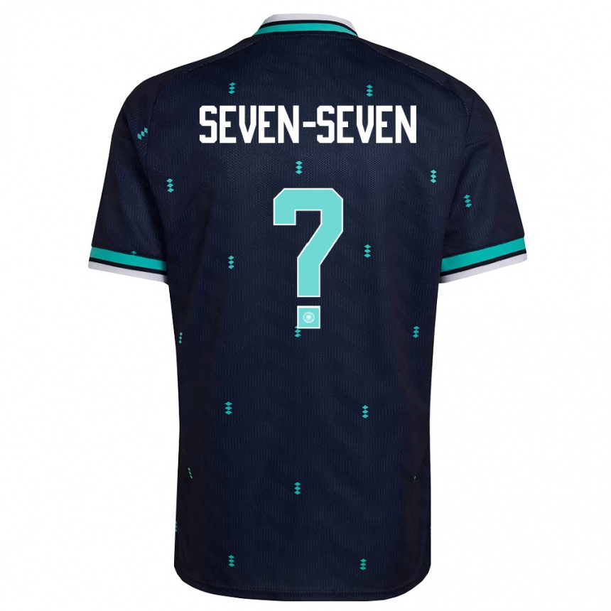 נשים כדורגל גרמניה Justin Seven-Seven #0 כהה כחול שמיים לבן הרחק ג'רזי 26-28