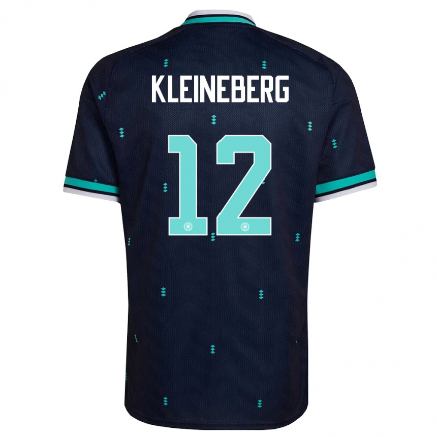 נשים כדורגל גרמניה Philip Kleineberg #12 כהה כחול שמיים לבן הרחק ג'רזי 26-28