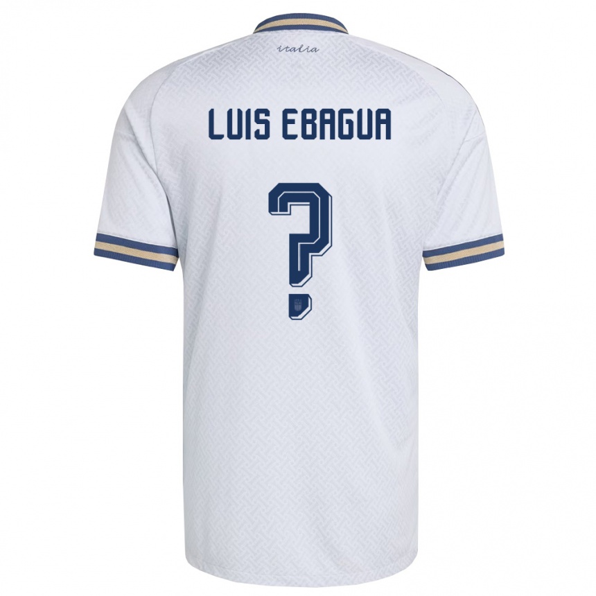נשים כדורגל איטליה Sean Luis Ebagua #0 שמנת כהה זהב הרחק ג'רזי 26-28