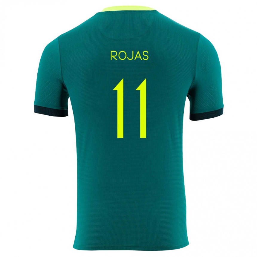 ילדים כדורגל בוליביה Jairo Rojas #11 ירוק צהוב שחור ג'רזי ביתית 26-28