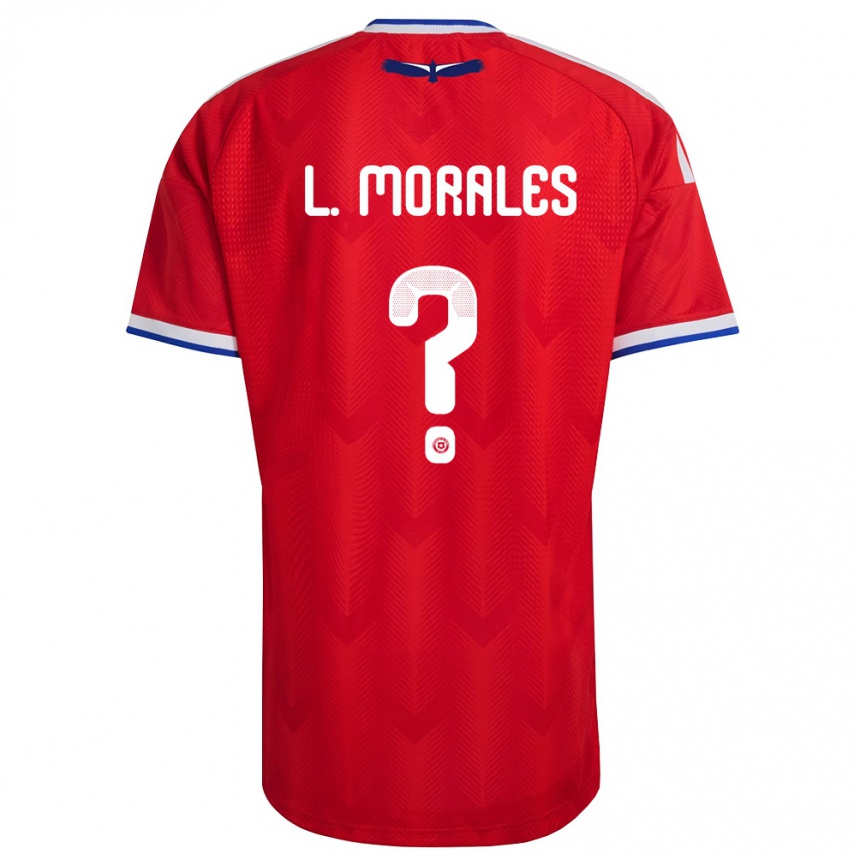 ילדים כדורגל צ'ילה Lauryn Morales #0 אדום לבן כחול ג'רזי ביתית 26-28