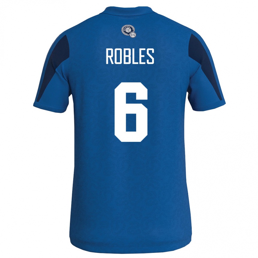 ילדים כדורגל אל סלוודור Joseph Robles #6 כחול כהה ג'רזי ביתית 26-28