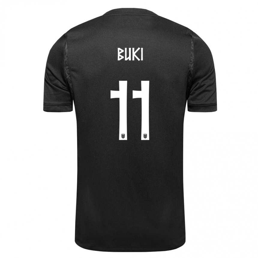 ילדים כדורגל נורבגיה Szabolcs Büki #11 שחור הרחק ג'רזי 26-28