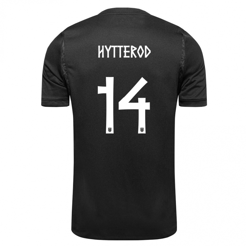 ילדים כדורגל נורבגיה Henrik Hytterød #14 שחור הרחק ג'רזי 26-28