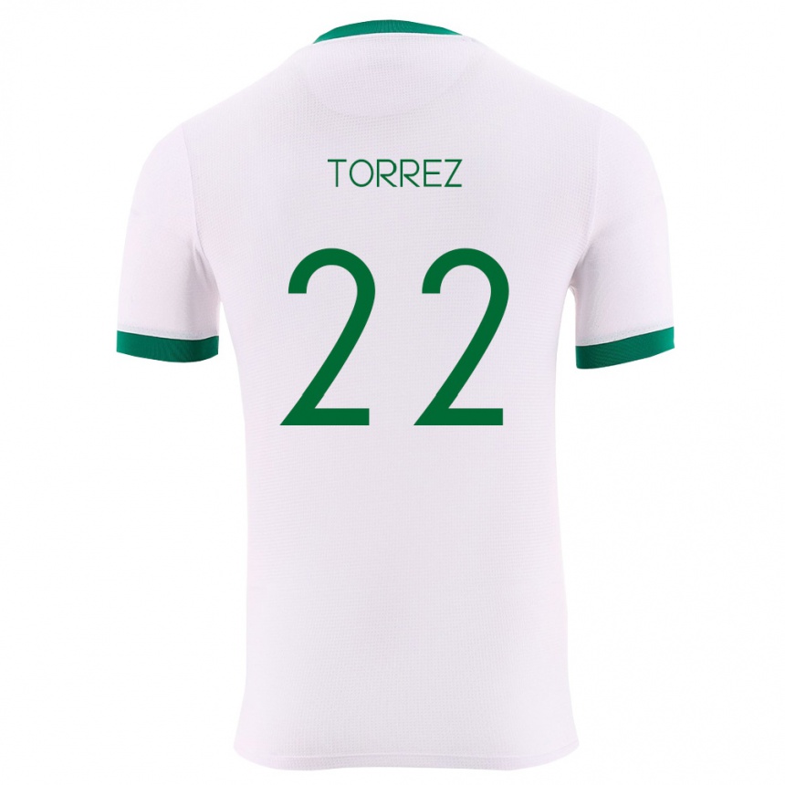 ילדים כדורגל בוליביה Marcelo Torrez #22 לבן ירוק אדום הרחק ג'רזי 26-28