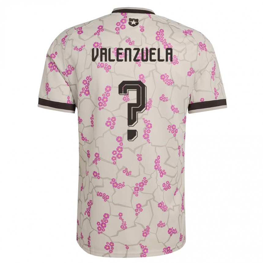 ילדים כדורגל צ'ילה Cristopher Valenzuela #0 לבן סגול הרחק ג'רזי 26-28