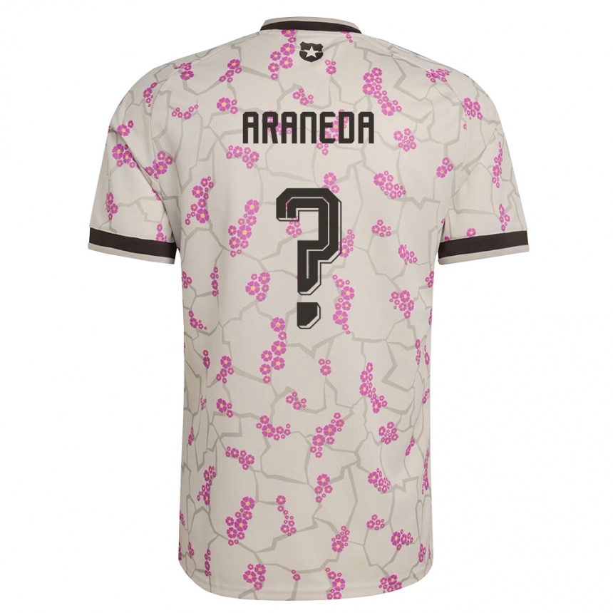 ילדים כדורגל צ'ילה Arantxa Araneda #0 לבן סגול הרחק ג'רזי 26-28