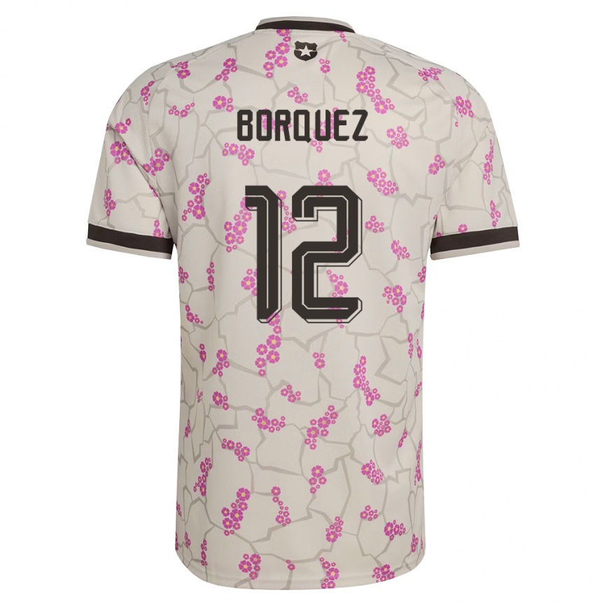 ילדים כדורגל צ'ילה Gabriela Bórquez #12 לבן סגול הרחק ג'רזי 26-28