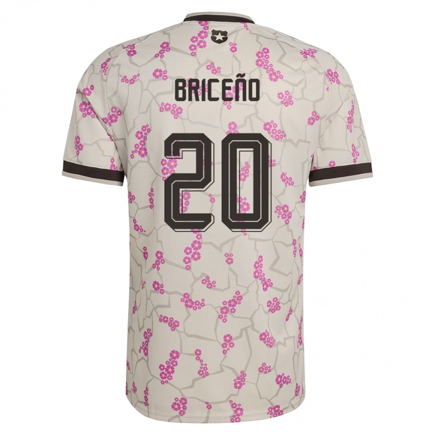 ילדים כדורגל צ'ילה Agustín Briceño #20 לבן סגול הרחק ג'רזי 26-28