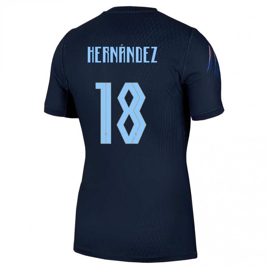 ילדים כדורגל אורוגוואי Tomás Hernández #18 שחור כחול הרחק ג'רזי 26-28