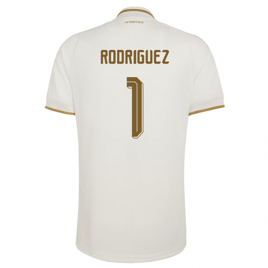ילדים כדורגל ונצואלה Samuel Rodriguez #1 שמנת צהוב הרחק ג'רזי 26-28