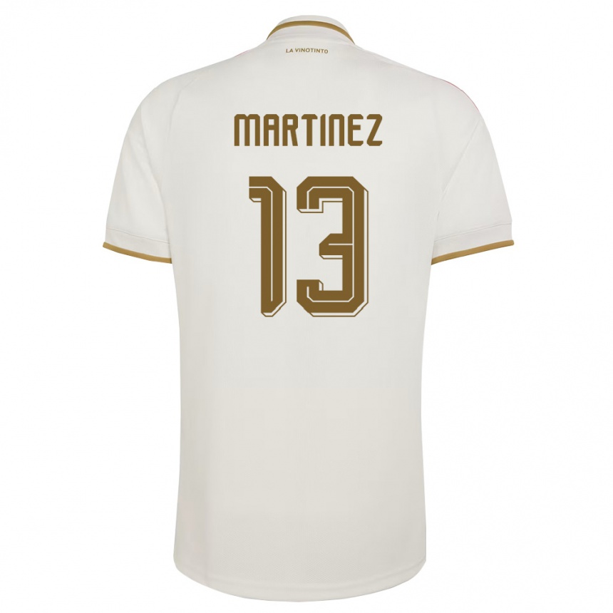 ילדים כדורגל ונצואלה José Martínez #13 שמנת צהוב הרחק ג'רזי 26-28