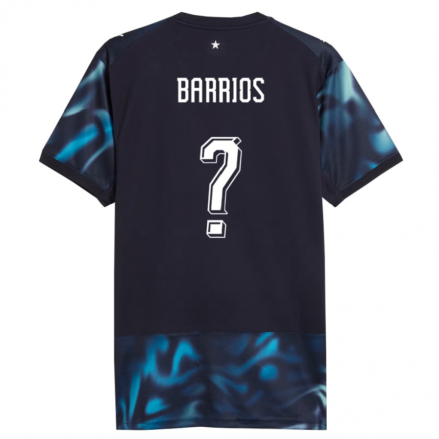 ילדים כדורגל פרגוואי Fabio Barrios #0 כהה כחול שמיים הרחק ג'רזי 26-28
