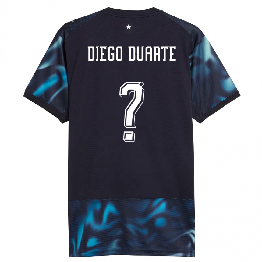 ילדים כדורגל פרגוואי Diego Duarte #0 כהה כחול שמיים הרחק ג'רזי 26-28