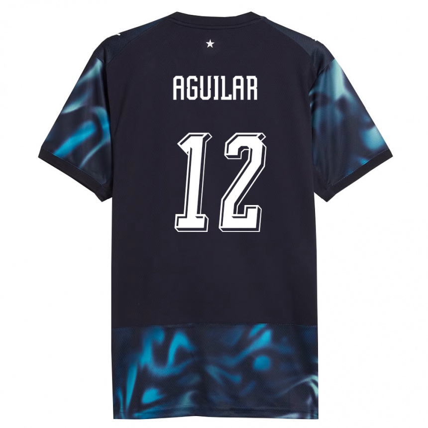 ילדים כדורגל פרגוואי אלפרדו אגילאר #12 כהה כחול שמיים הרחק ג'רזי 26-28