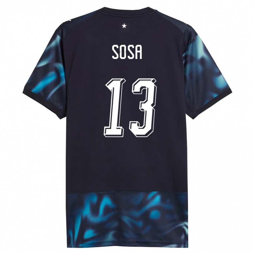 ילדים כדורגל פרגוואי Alex Sosa #13 כהה כחול שמיים הרחק ג'רזי 26-28