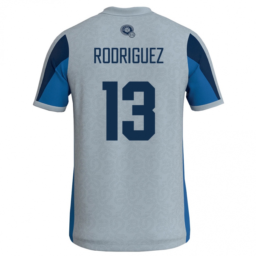 ילדים כדורגל אל סלוודור Nelson Rodríguez #13 לבן כחול שמיים הרחק ג'רזי 26-28