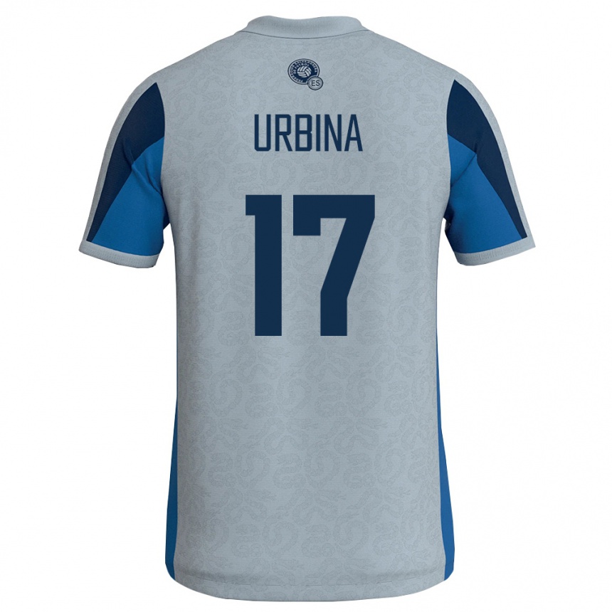 ילדים כדורגל אל סלוודור Melvin Urbina #17 לבן כחול שמיים הרחק ג'רזי 26-28