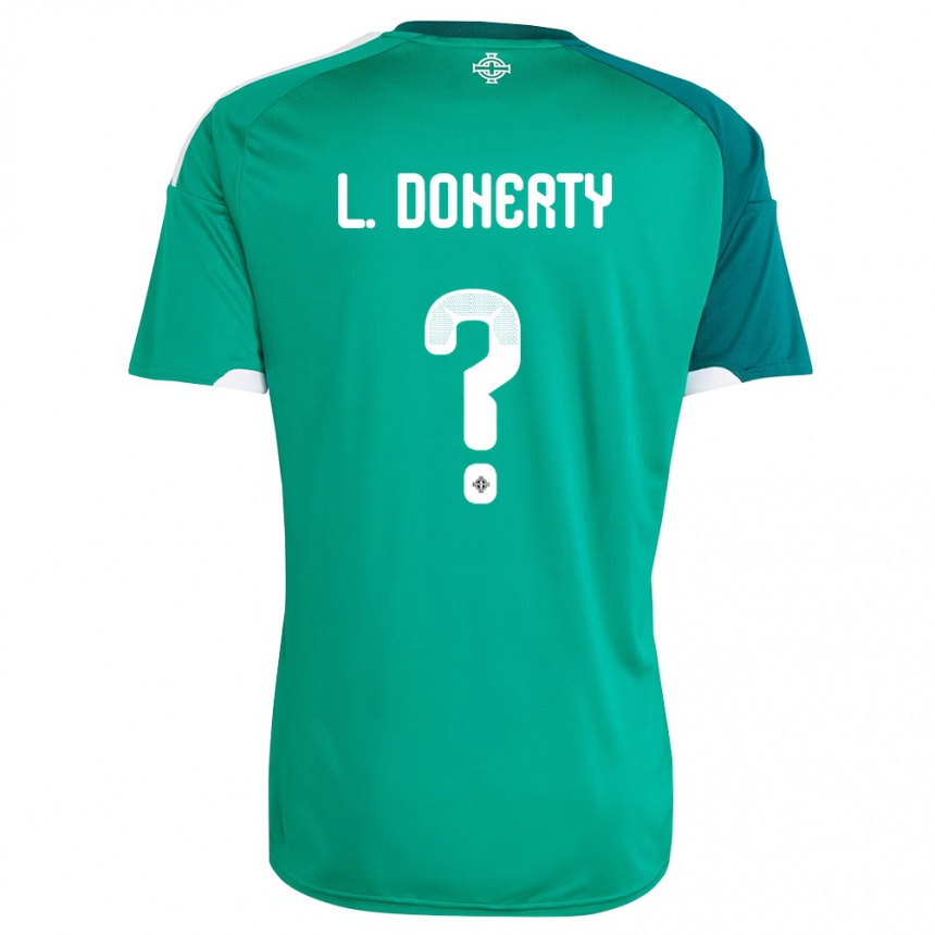 גברים כדורגל צפון אירלנד Lukas Doherty #0 ירוק לבן ג'רזי ביתית 26-28